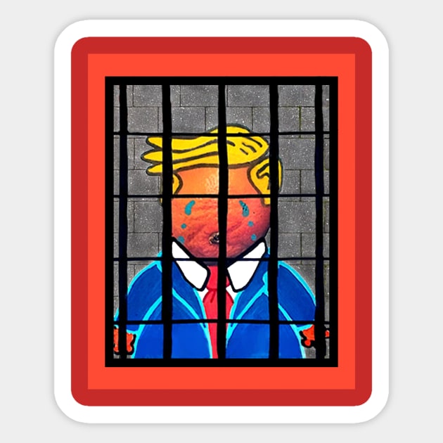 Accountability V Trump (Version 2) Sticker by Vandal-A
